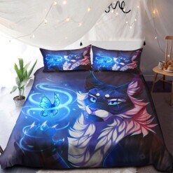 Wolf And Butterfly Bedding Set Bed Sheets Spread Comforter Duvet Cover Bedding Sets