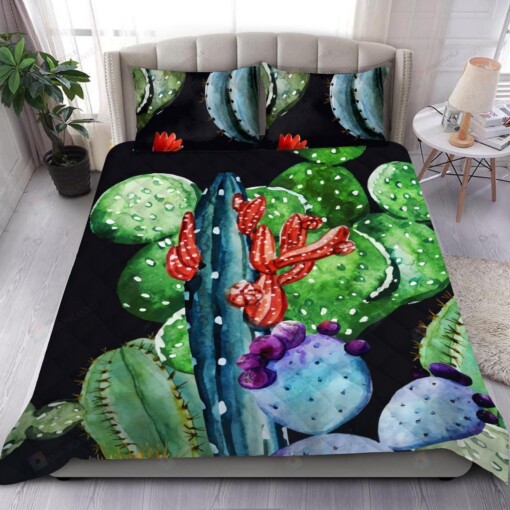 Cactus Garden Bedding Set Bed Sheets Spread Comforter Duvet Cover Bedding Sets