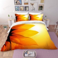 Sunflower Cotton Bed Sheets Spread Comforter Duvet Cover Bedding Sets