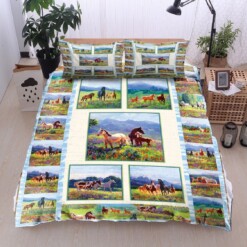 Horses Cotton Bed Sheets Spread Comforter Duvet Cover Bedding Sets