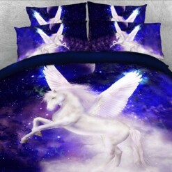 Unicorn Bedding Cotton Bed Sheets Spread Comforter Duvet Cover Bedding Sets