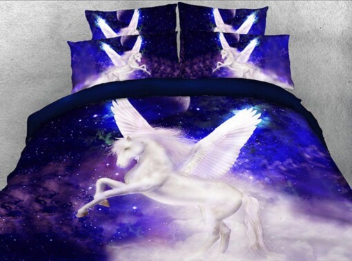 Unicorn Bedding Cotton Bed Sheets Spread Comforter Duvet Cover Bedding Sets