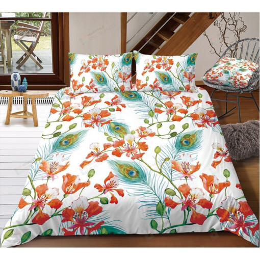 Phoenix Flower Bedding Set Cotton Bed Sheets Spread Comforter Duvet Cover Bedding Sets
