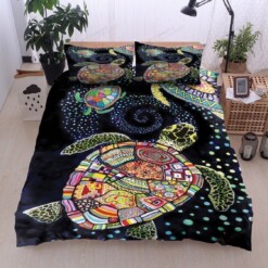 Turtle Cotton Bed Sheets Spread Comforter Duvet Cover Bedding Sets