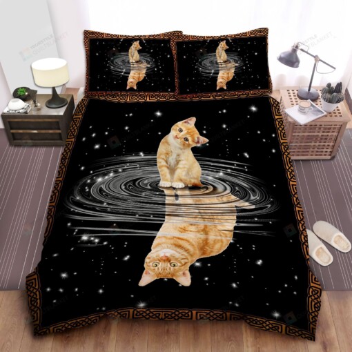 Cat And Reflection Quilt Bedding Set