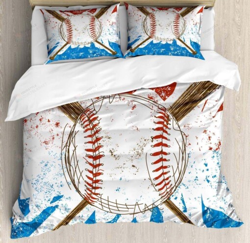 Baseball Cotton Bed Sheets Spread Comforter Duvet Cover Bedding Sets