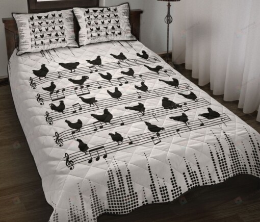 Chicken Staves Style Quilt Bedding Set