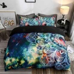 Flower Cotton Bed Sheets Spread Comforter Duvet Cover Bedding Sets