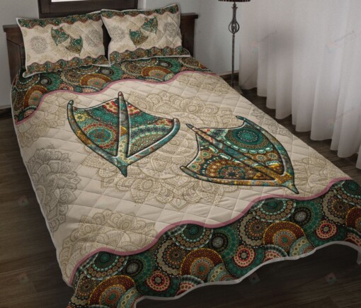 Duck Foot Vintage Mandala Quilt Bedding Set