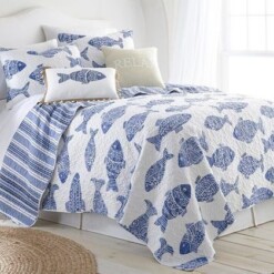 Seafish Cotton Bed Sheets Spread Comforter Duvet Cover Bedding Sets