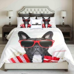 Cool French Buldog Design | Kings 3d Duvet Cover Bedding Set