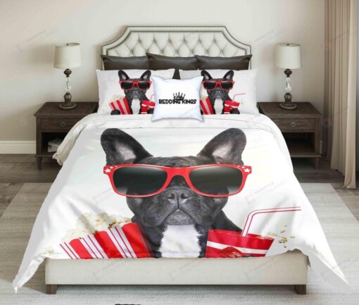 Cool French Buldog Design | Kings 3d Duvet Cover Bedding Set