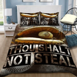 Baseball Not Steal Bedding Set Bed Sheets Spread Comforter Duvet Cover Bedding Sets