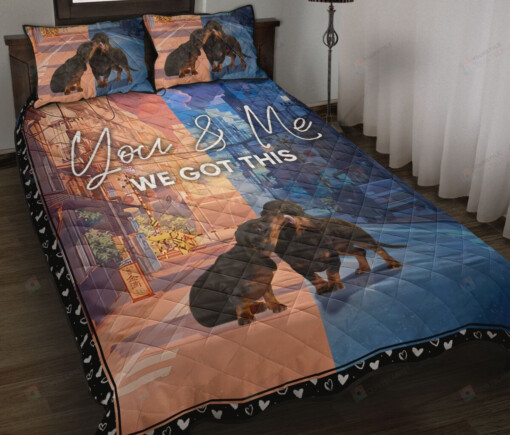 Dachshunds Got This Quilt Bedding Set