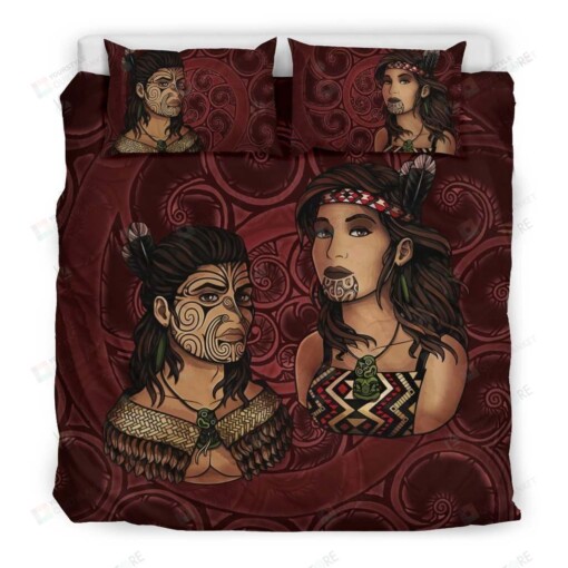 New Zealand Maori Tribe Bed Sheets Duvet Cover Bedding Set