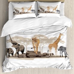 Wild Animals Bed Sheets Spread Comforter Duvet Cover Bedding Sets