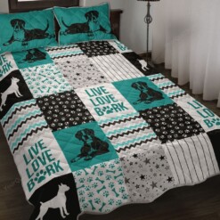 Boxer Shape Pattern Quilt Bedding Set