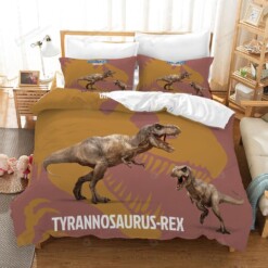 Tyrannosaurus Rex Jurassic World  Bed Sheets Duvet Cover Bedding Set