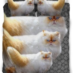 Lovely Himalayan Cat Print Bedding Set Bed Sheets Spread Comforter Duvet Cover Bedding Sets