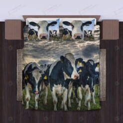 Cow Cotton Bed Sheets Spread Comforter Duvet Cover Bedding Sets