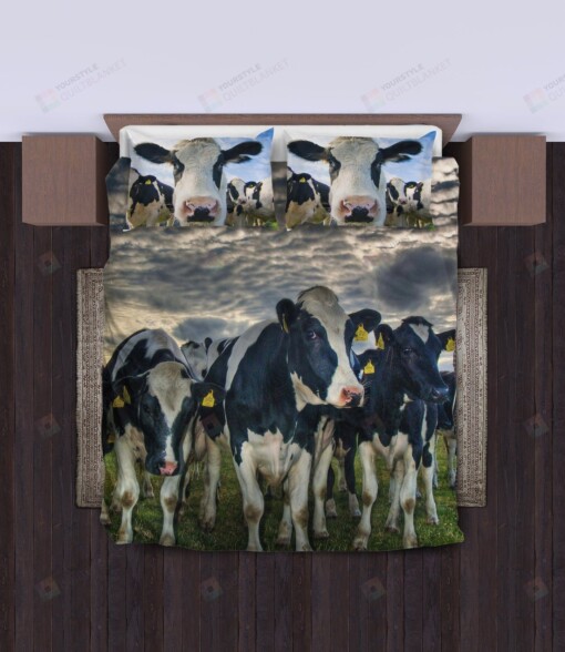 Cow Cotton Bed Sheets Spread Comforter Duvet Cover Bedding Sets