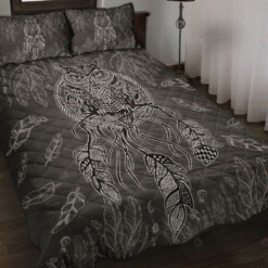 Owl Dreamcatcher Mandala Quilt Bedding Set
