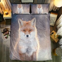 Fox Collection  40 3d Duvet Cover Bedding Set