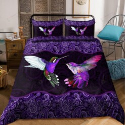 Hummingbird Bed Sheets Spread Duvet Cover Bedding Set