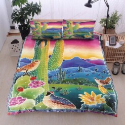 Cactus Cotton Bed Sheets Spread Comforter Duvet Cover Bedding Sets