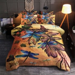 Dragonfly Cotton Bed Sheets Spread Comforter Duvet Cover Bedding Sets