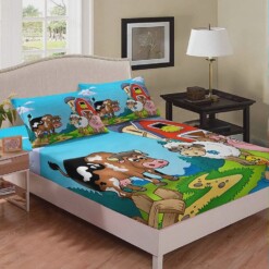 Farm Animals Bedding Set Bed Sheet Spread Comforter Duvet Cover Bedding Sets