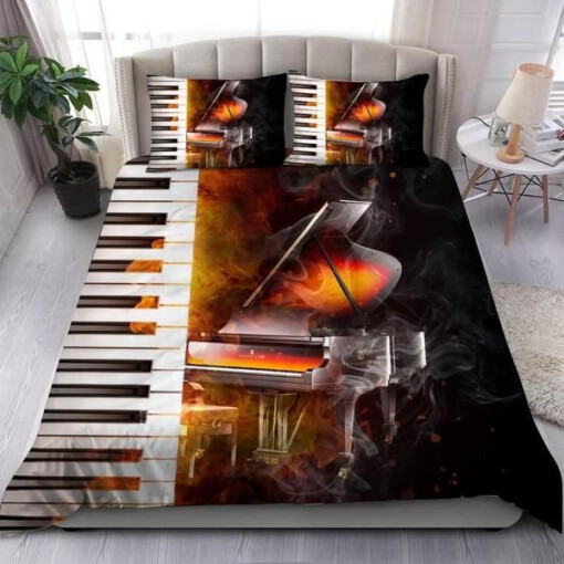 Piano Bedding Set Bed Sheets Spread Comforter Duvet Cover Bedding Sets