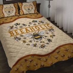 Beeaholic Quilt Bed Set Bedding Set