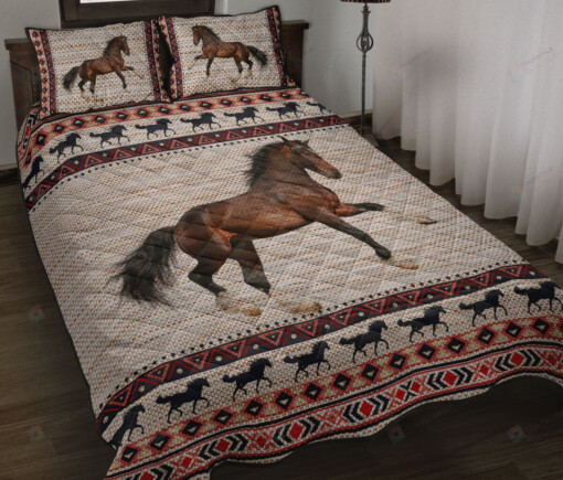 Horse Native Multifacture Quilt Bedding Set