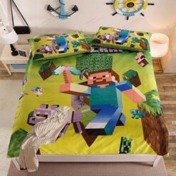 Minecraft Bedding Set 2 (Duvet Cover & Pillow Cases)