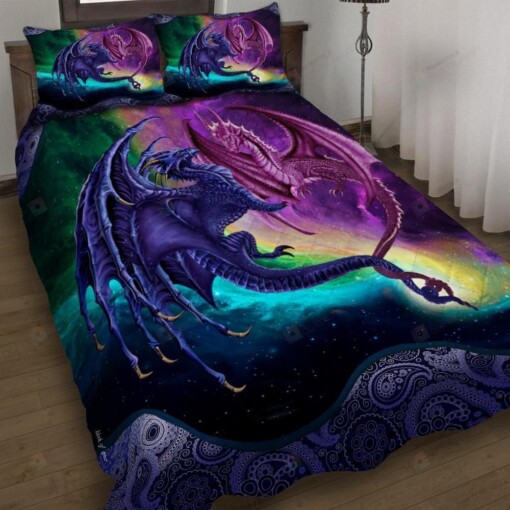 Dragon Couple In Love Quilt Bedding Set