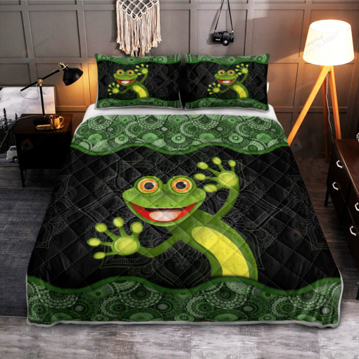 Frog, Mandala Pattern Bed Sheets Spread Duvet Cover Bedding Sets
