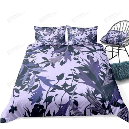 Tropical Leaves Pattern Pattern Bedding Set Bed Sheets Spread Comforter Duvet Cover Bedding Sets