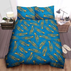 Trumpet Cotton Bed Sheets Spread Comforter Duvet Cover Bedding Sets