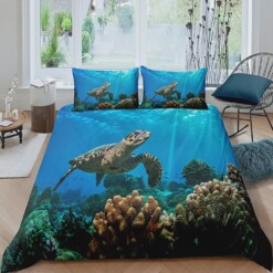 Sea Turtle Bed Sheets Duvet Cover Bedding Sets