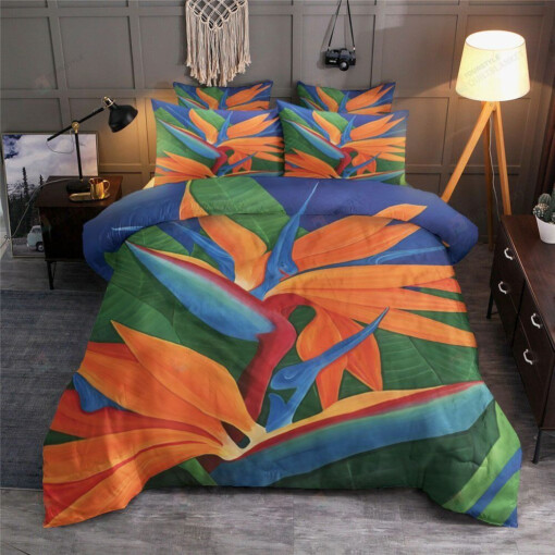 Bird Of Paradise Bedding Set (Duvet Cover & Pillow Cases)