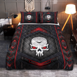 Skull Carbon Pattern Quilt Bedding Set