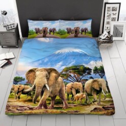 Elephants Bedding Set 3 (Duvet Cover & Pillow Cases)