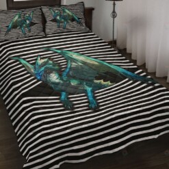 Dragon Streaky Style Quilt Bedding Set