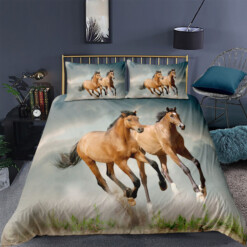 Horses Running Bedding Set Bed Sheets Spread Comforter Duvet Cover Bedding Sets