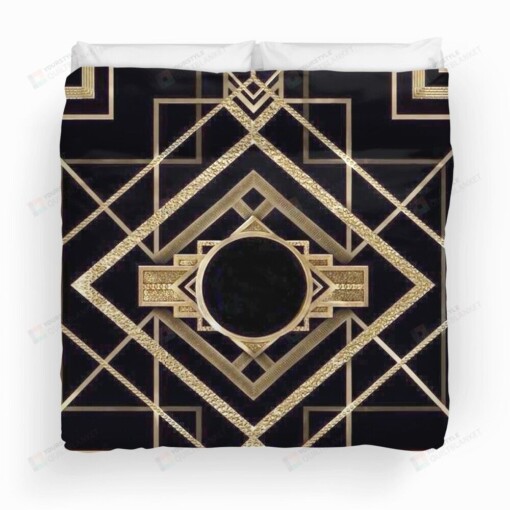 The Great Gatsby Symmetrical Gold Bedding Set