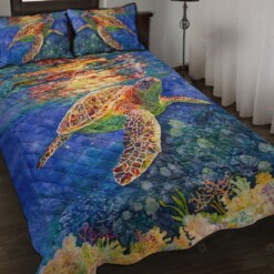 Sea Turtle Quilt Bedding Set