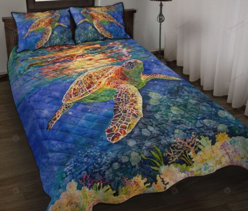 Sea Turtle Quilt Bedding Set