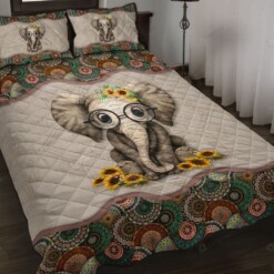 Elephant Quilt Bedding Set