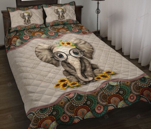 Elephant Quilt Bedding Set